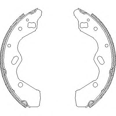 4110.00 Remsa zapatas de frenos de tambor traseras