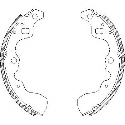 4132.00 Remsa zapatas de frenos de tambor traseras