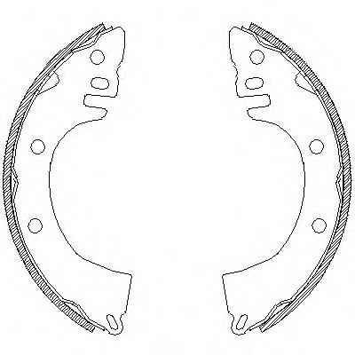 4368.00 Remsa zapatas de frenos de tambor traseras