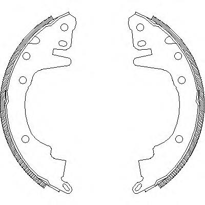 4369.00 Remsa zapatas de frenos de tambor traseras