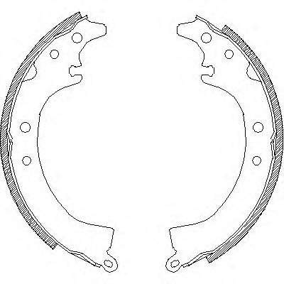 433600 Remsa zapatas de frenos de tambor traseras