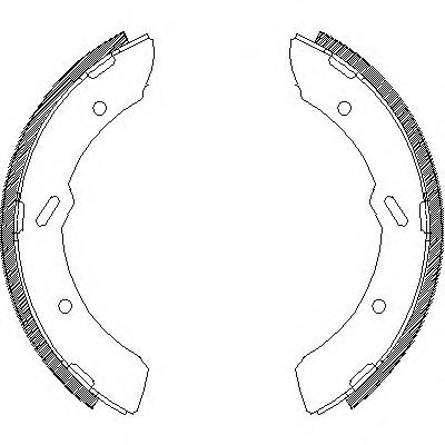 Zapatas de frenos de tambor traseras 431300 Remsa