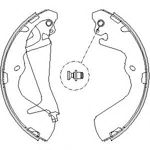 4215.00 Remsa zapatas de frenos de tambor traseras
