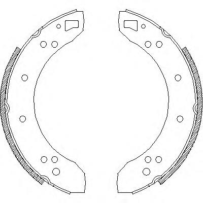 Zapatas de frenos de tambor traseras 462100 Remsa