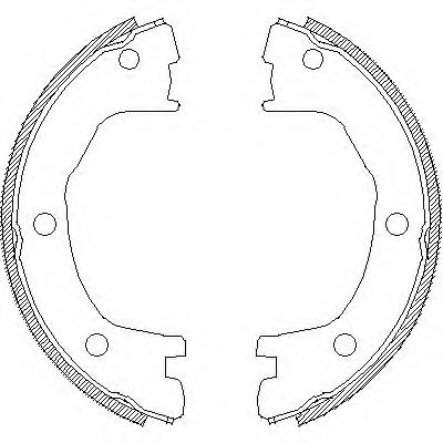 4712.00 Remsa zapatas de frenos de tambor traseras