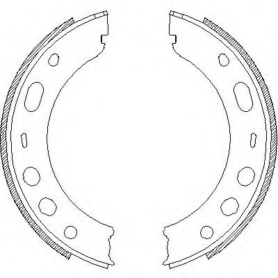 472400 Remsa juego de zapatas de frenos, freno de estacionamiento