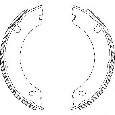 469600 Remsa juego de zapatas de frenos, freno de estacionamiento
