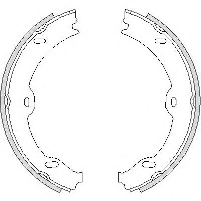 4708.00 Remsa juego de zapatas de frenos, freno de estacionamiento