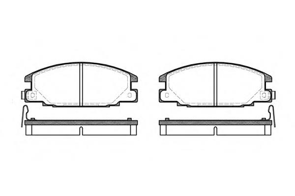 0238.14 Remsa pastillas de freno delanteras