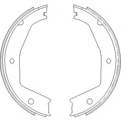 4743.00 Remsa juego de zapatas de frenos, freno de estacionamiento