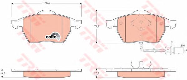 DP85048 Brembo Pastillas delanteras