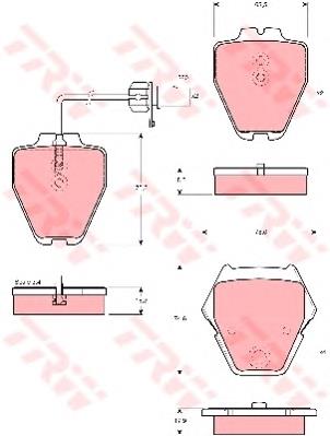 Comprar GDB1505 TRW Pastillas delanteras de freno