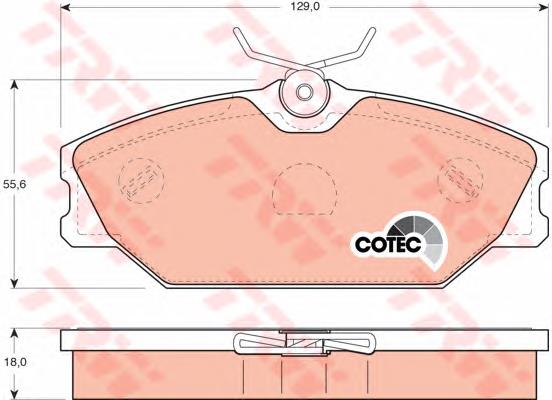 Pastillas de freno delanteras Renault Laguna 1 B56, 556