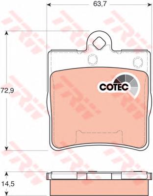 Comprar GDB1545 TRW Pastillas de freno traseras