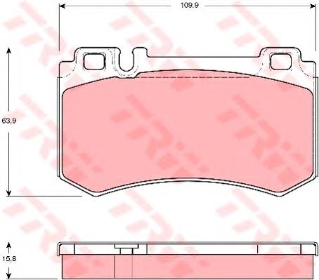 Pastillas traseras de freno TRW GDB1544 precio, desde 29,48 EUR