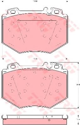 Comprar GDB1575 TRW Pastillas delanteras de freno