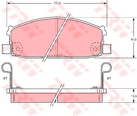 Comprar GDB1020 TRW Pastillas delanteras de freno
