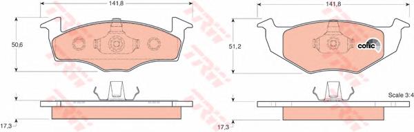 Comprar GDB1274 TRW Pastillas delanteras de freno
