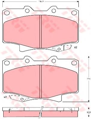 Pastillas de freno delanteras Japan Parts PA292AF