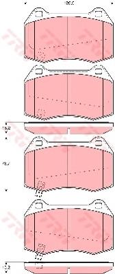 Comprar GDB3381 TRW Pastillas delanteras de freno
