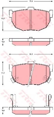 Comprar GDB3368 TRW Pastillas de freno traseras