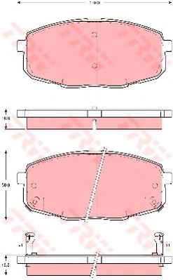 Comprar GDB3342 TRW Pastillas delanteras de freno
