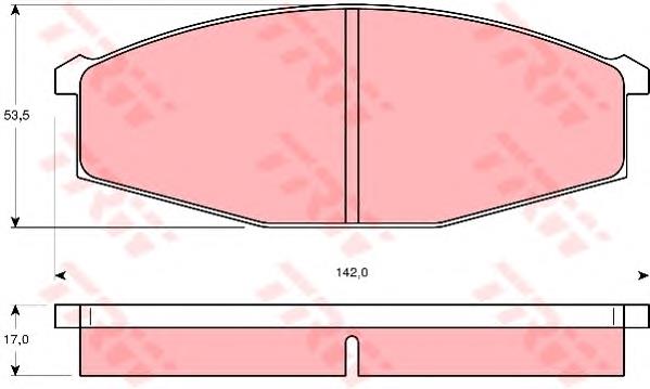 Pastillas de freno delanteras Nissan Patrol Y60