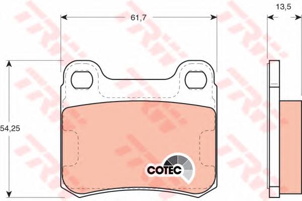 Comprar GDB294 TRW Pastillas de freno traseras