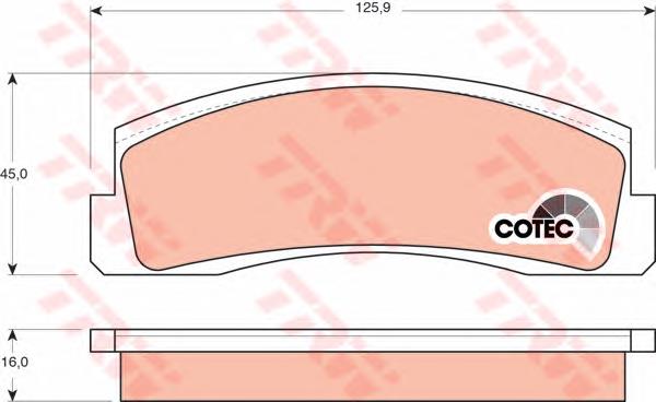 Comprar GDB265 TRW Pastillas delanteras de freno