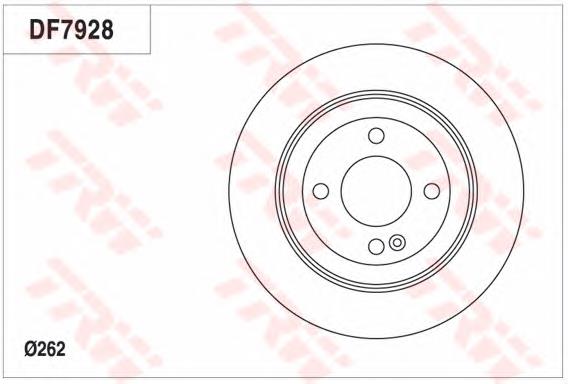 DF7928 TRW Freno de disco trasero