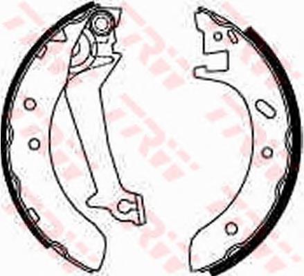 Zapatas de freno traseras TRW GS8537