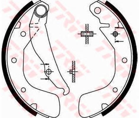 Zapatas de freno traseras TRW GS8543