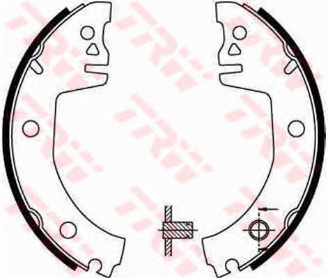 Zapatas de freno traseras TRW GS8300