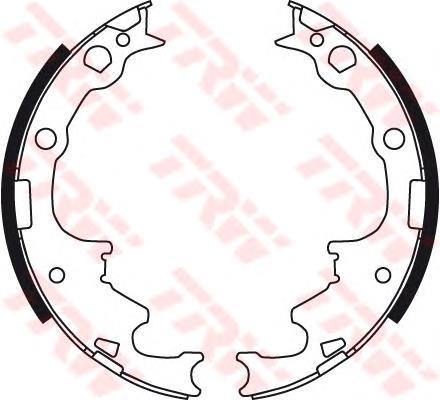 Zapatas de freno traseras TRW GS8413