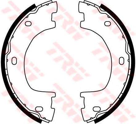Comprar GS8777 TRW Juego de zapatas de frenos, freno de estacionamiento