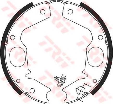 Comprar GS8695 TRW Juego de zapatas de frenos, freno de estacionamiento