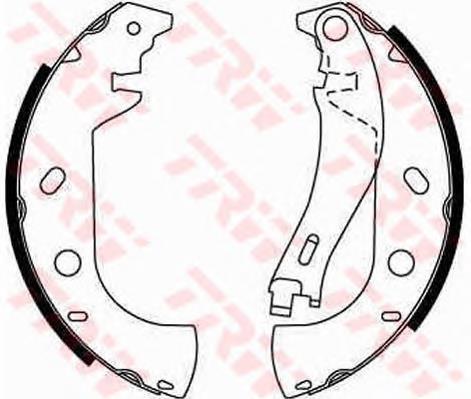 Zapatas de freno traseras TRW GS8653