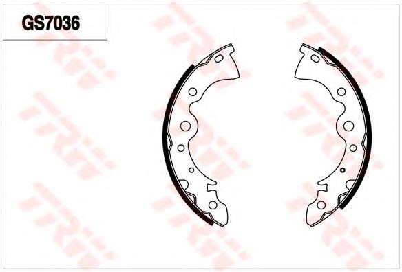 Zapatas de frenos de tambor traseras 1611459680 Peugeot/Citroen