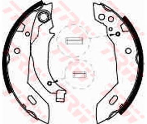 Zapatas de freno traseras TRW GS6228