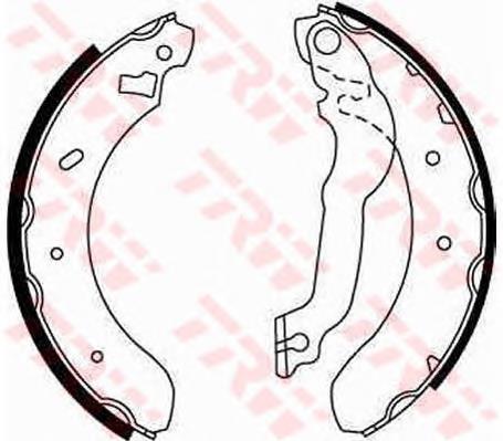 Zapatas de freno traseras TRW GS6255