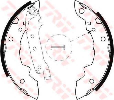 Zapatas de frenos de tambor traseras GS8057 TRW