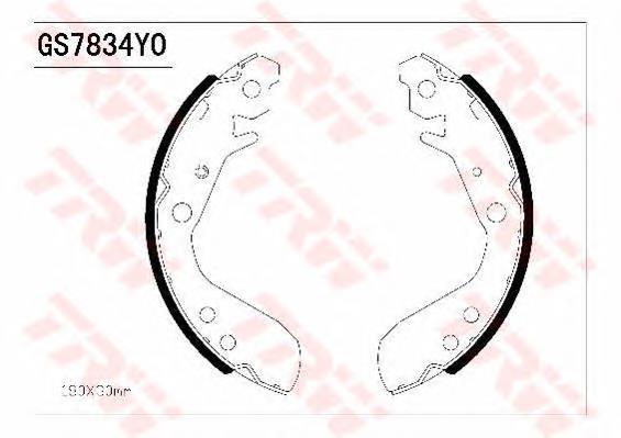 43153SELT01 Honda zapatas de frenos de tambor traseras