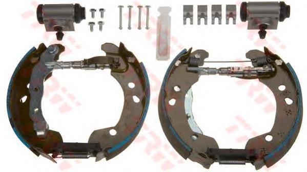 Kit de frenos de tambor, con cilindros, completo 381490J Jurid/Bendix