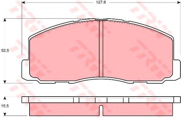 Comprar GDB355 TRW Pastillas delanteras de freno