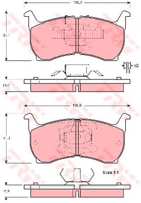 Comprar GDB354 TRW Pastillas delanteras de freno