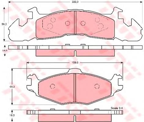 Pastillas traseras de freno TRW GDB4007 precio, desde 38,19 EUR