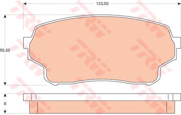 Pastillas de freno GDB3490 TRW