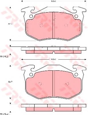 Comprar GDB905 TRW Pastillas de freno traseras