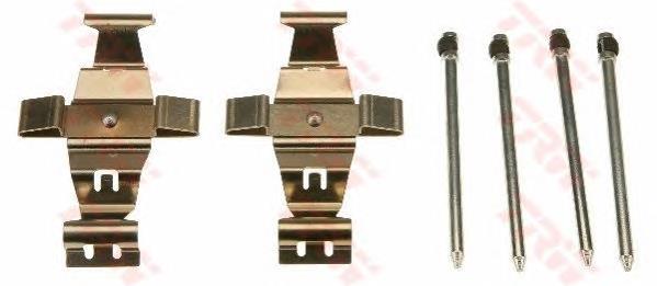 PFK623 TRW conjunto de muelles almohadilla discos delanteros