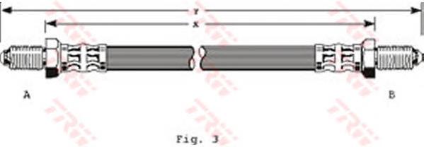 Latiguillos de freno delantero TRW PHC193 precio, desde 21,35 EUR